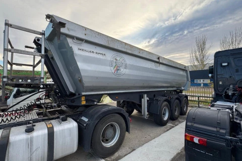 Mercedes-Benz Arocs 1953 HAD + BAÑERA MEILLER KIPPER 3 ejes KISA 3 MPH44/N PLATA