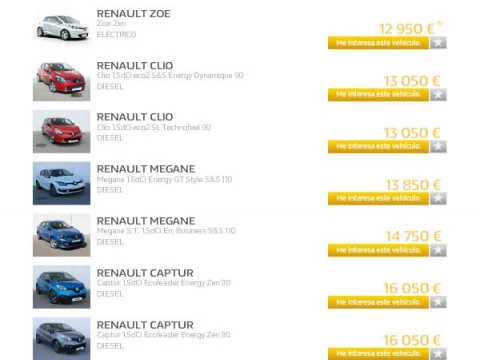 Coches segundamano Renault