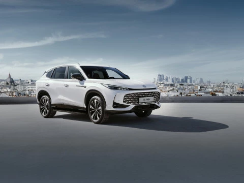 MG HS Híbrido etiqueta 0