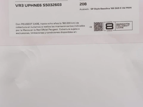 Peugeot 208 Style Gasolina 100 S&S 6 Vel MAN