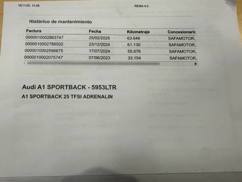 Audi A1 Sportback S line 25 TFSI 70kW (95CV)