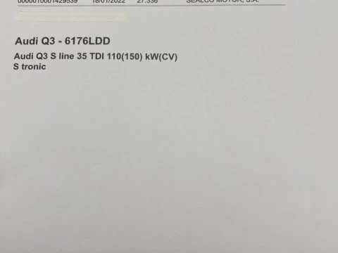 Audi Q3 S line 35 TDI 110kW (150CV) S tronic