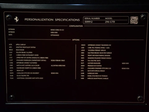 Ferrari 296 3.0 V6 T