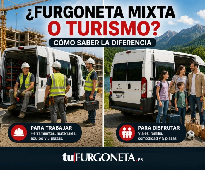 Cómo saber si es furgoneta mixta o turismo: Guía práctica y fácil