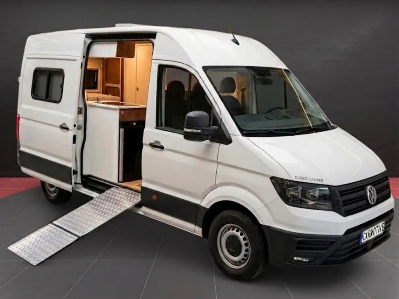 Volkswagen Crafter L3H3 140CV (2023) | 4 Plazas | Con Baño Interior | Paneles Solares | Adicional Adaptada con Rampa PMR (Minusvalidos) Volkswagen Crafter L3H3 140CV (2023) | 4 Plazas | Con Baño Interior | Paneles Solares | Adicional Adaptada con Rampa PMR (Minusvalidos)