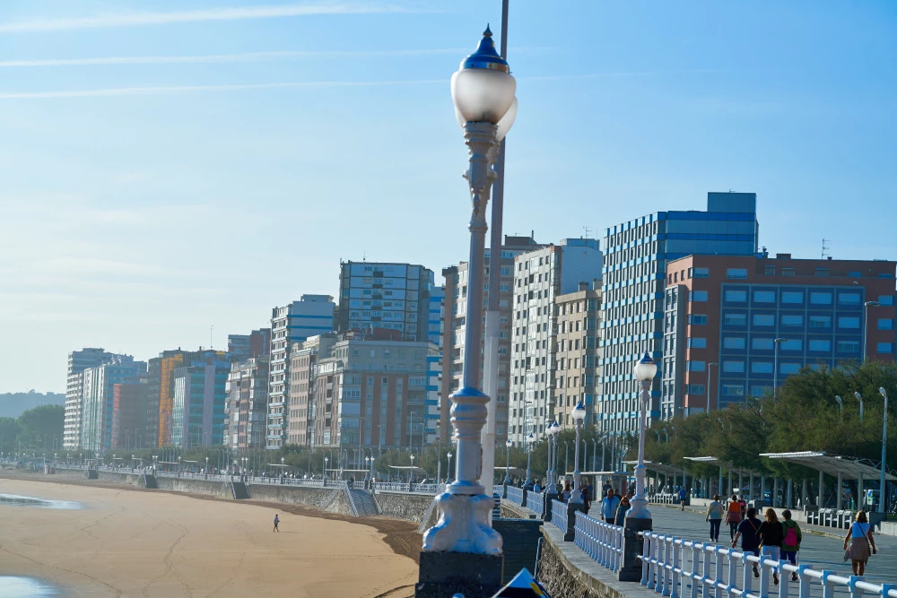Playa en Gijón