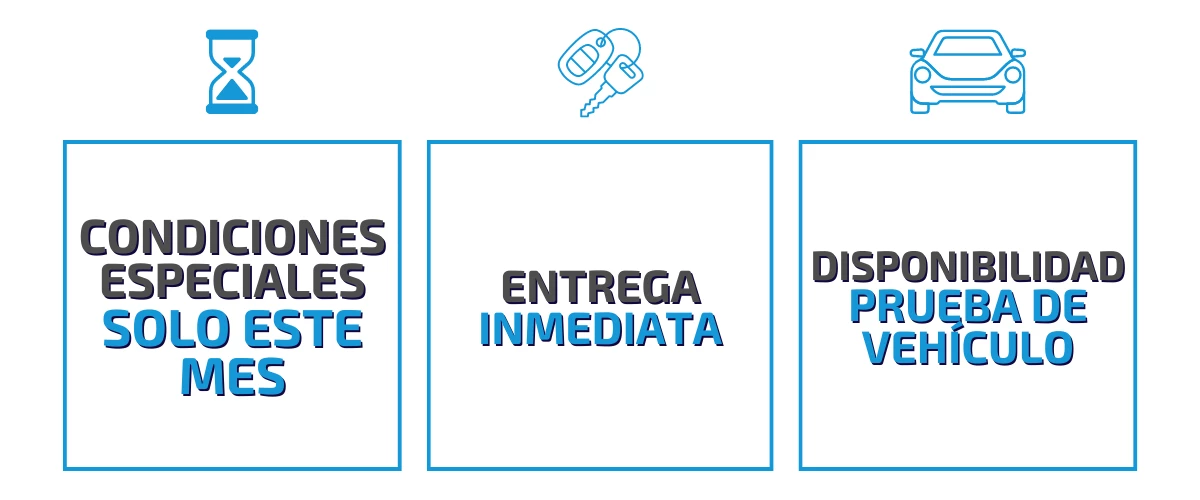 Condiciones especiales solo este mes, entrega inmediata y disponibilidad prueba de vehículo