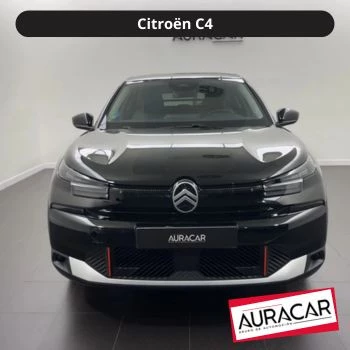 Foto frontal vehículo citroën modelo c4 negro