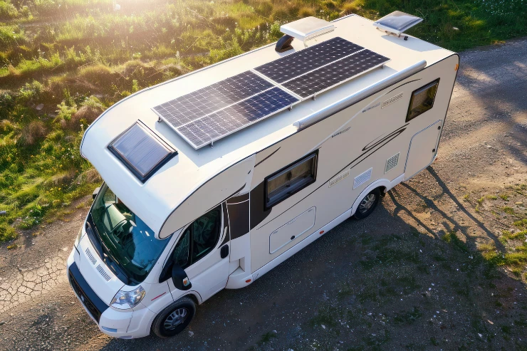 Placas solares en una autocaravana