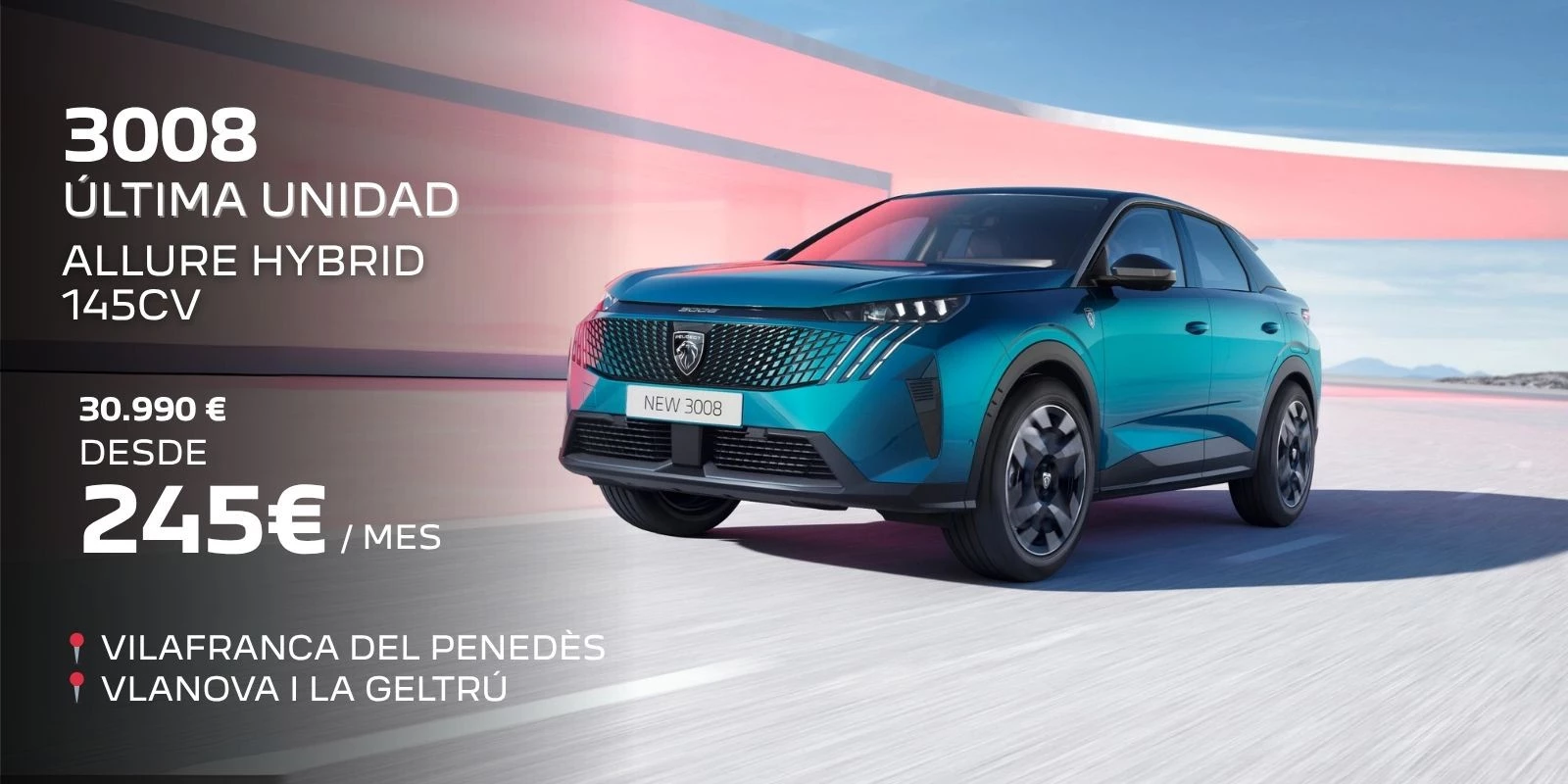 Peugeot 3008 Allure Hybrid 145CV