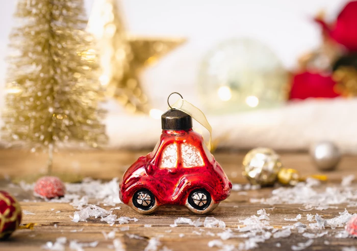 Coche juguete de navidad