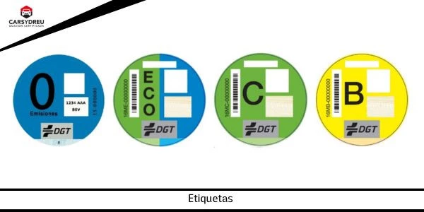 etiqueta ambiental coches en ciudad