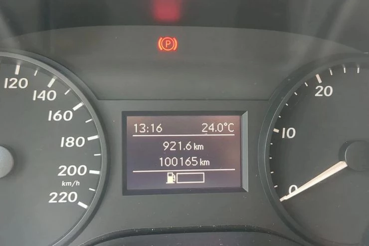 Kilometraje de la furgoneta