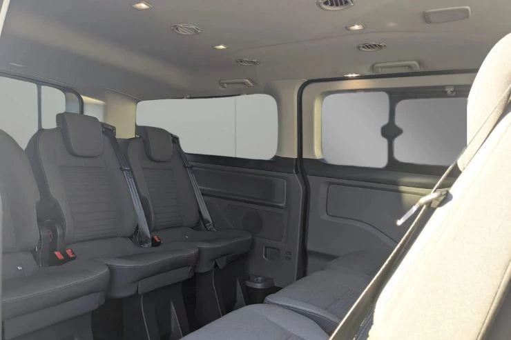 Interior del Ford Tourneo Custom