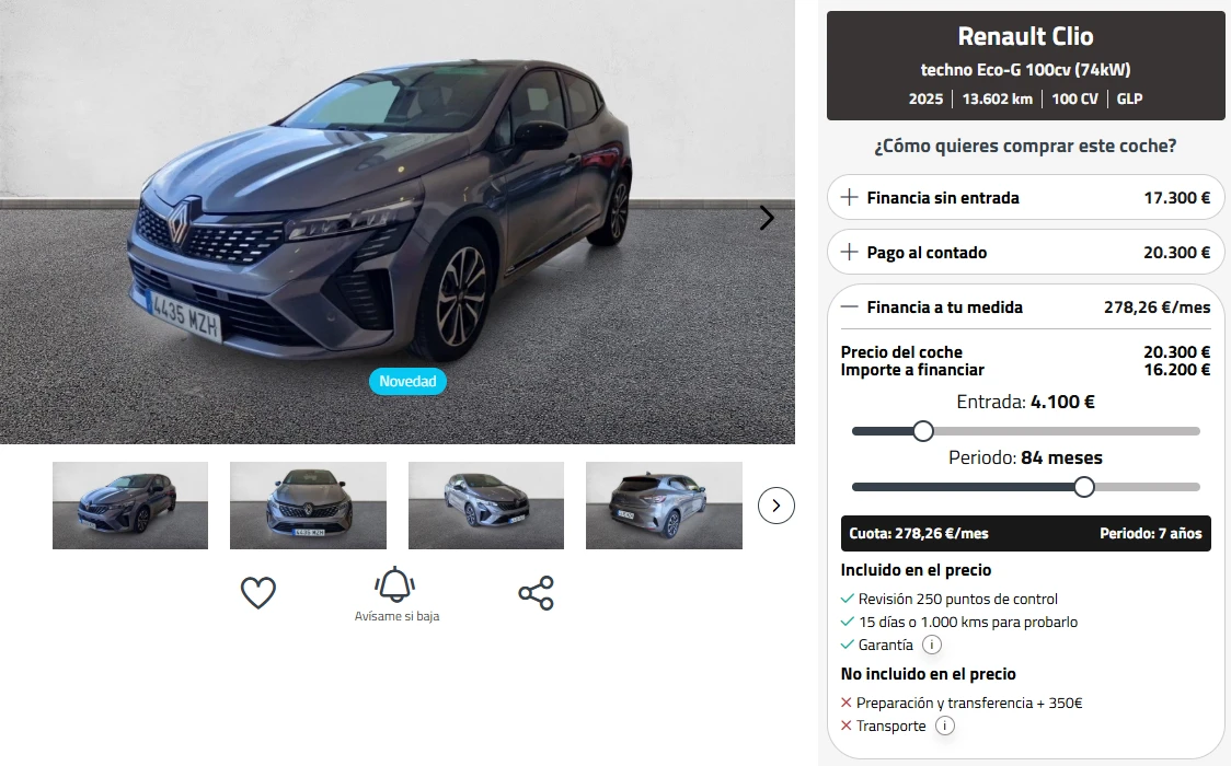 coches financiados en andalucia