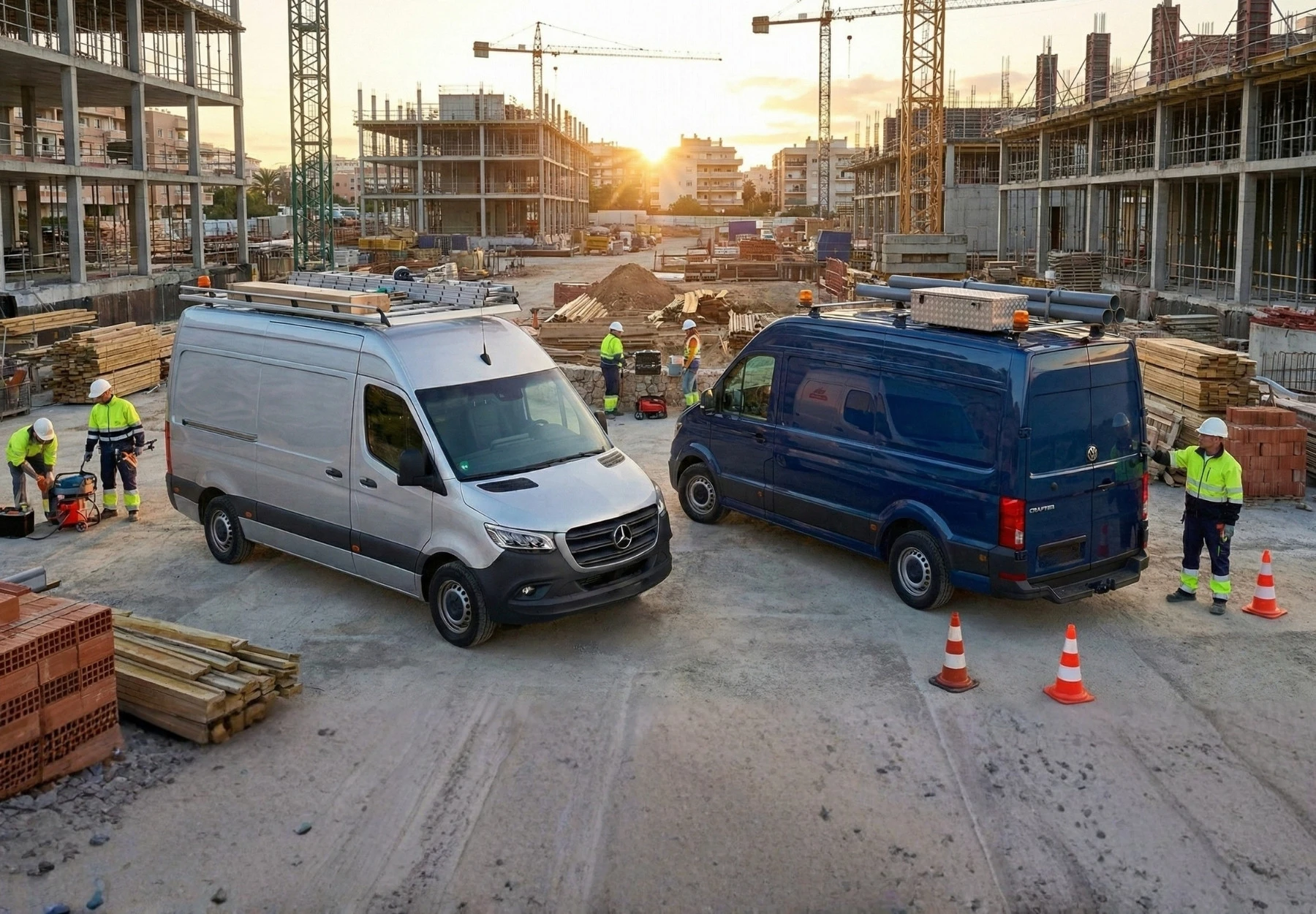 Furgonetas grandes tipo Mercedes Sprinter o Volkswagen Crafter