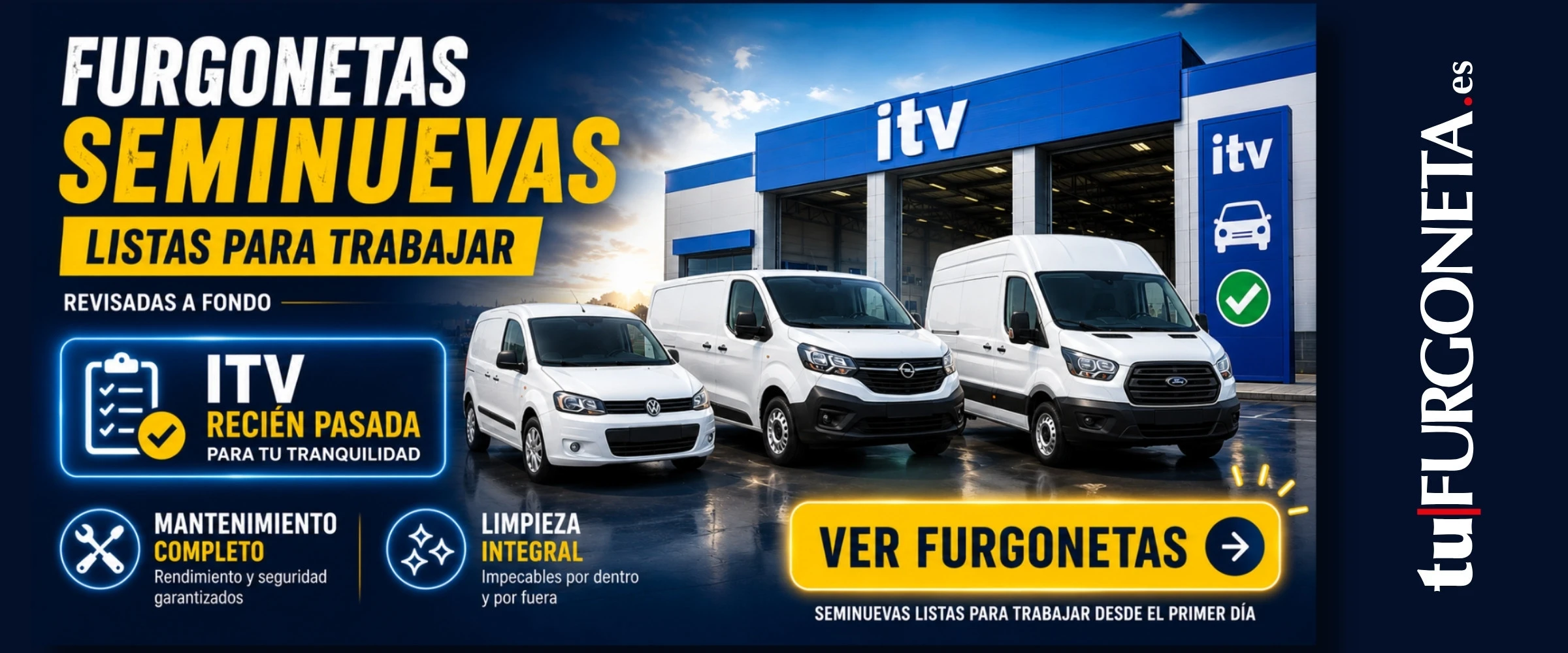 Furgonetas seminuevas con ITV, tuFURGONETA.es
