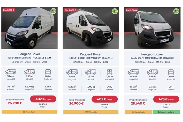 Peugeot boxer tufurgoneta.es