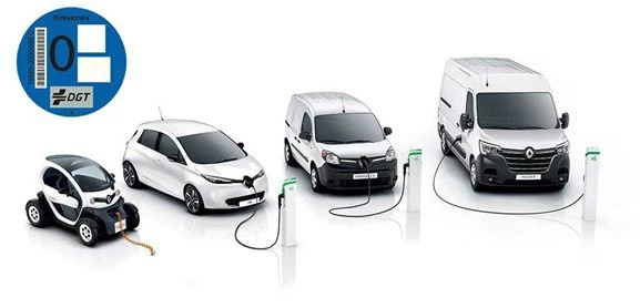 Gama de vehículos Z.E., eléctricos, que comercializamos en Renault Vidal de la Peña.